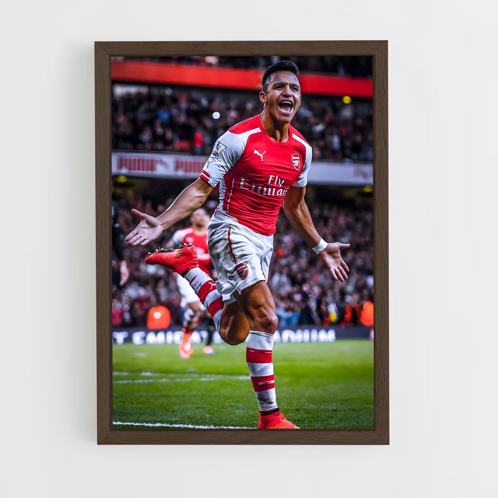 ap-alexis sanchez-2 cadre Bois foncé