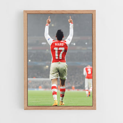 ap-alexis sanchez-4 cadre Bois clair