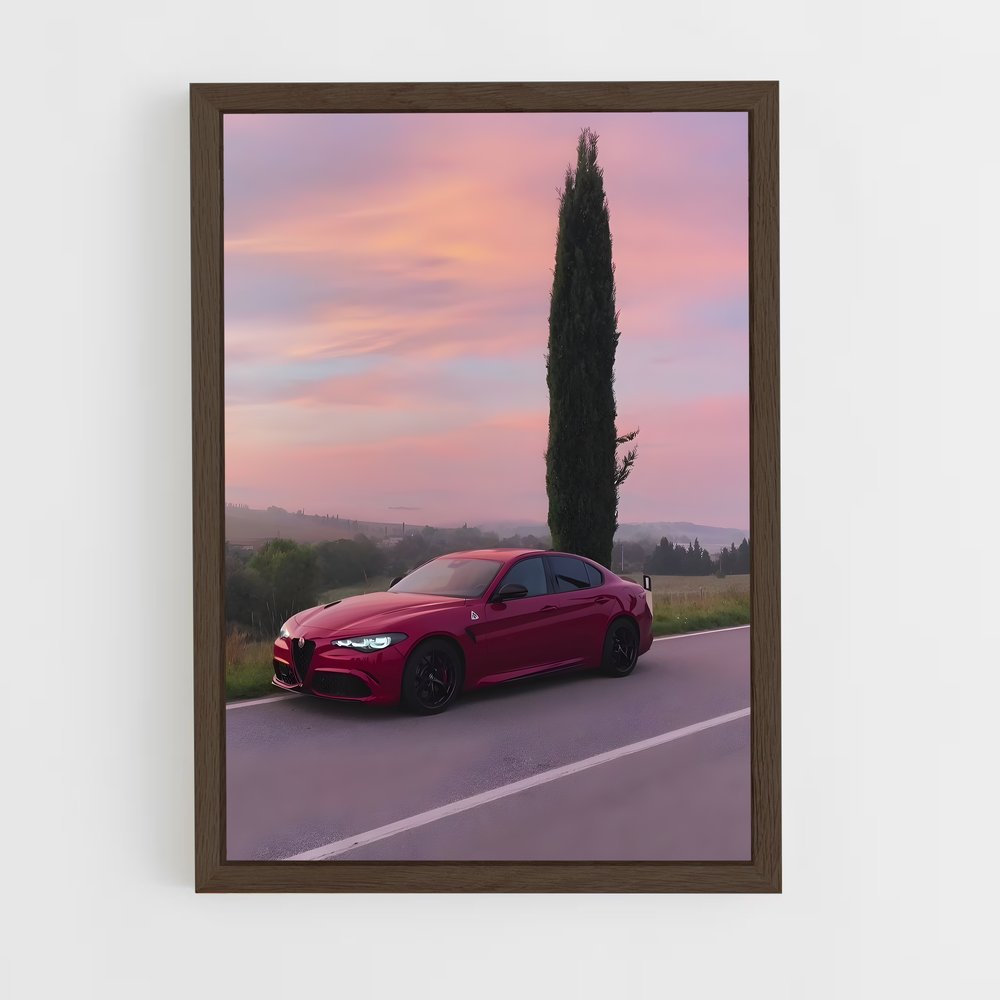 ap-alfa romeo-1 cadre Bois foncé