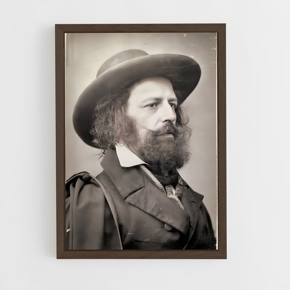 ap-alfred tennyson-1 cadre Bois foncé