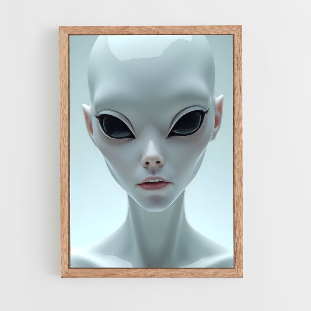 ap-alien eyes-6 cadre Bois clair