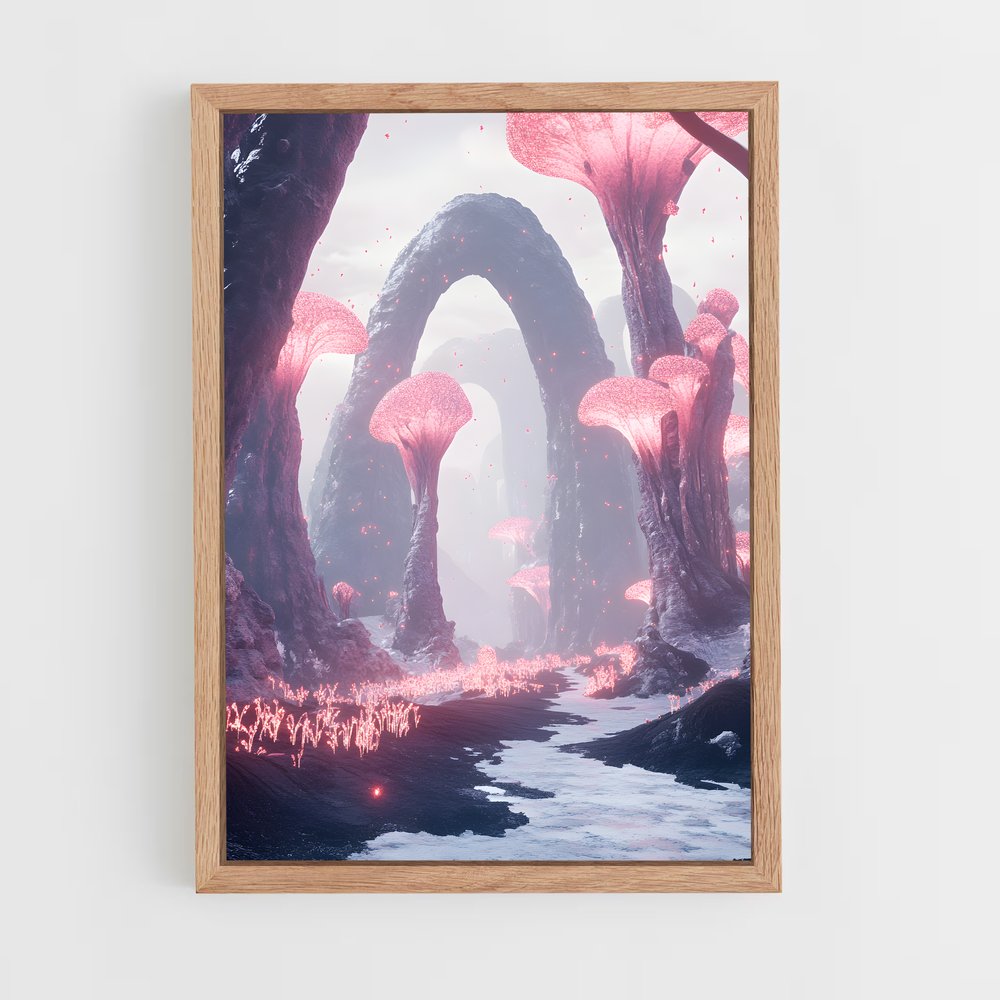 ap-alien landscape-1 cadre Bois clair