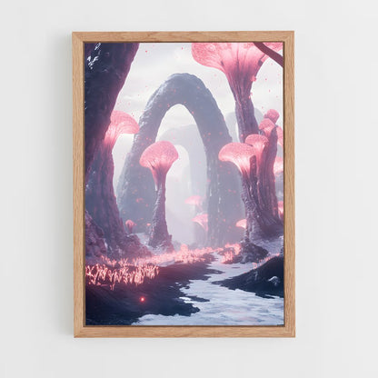 ap-alien landscape-1 cadre Bois clair