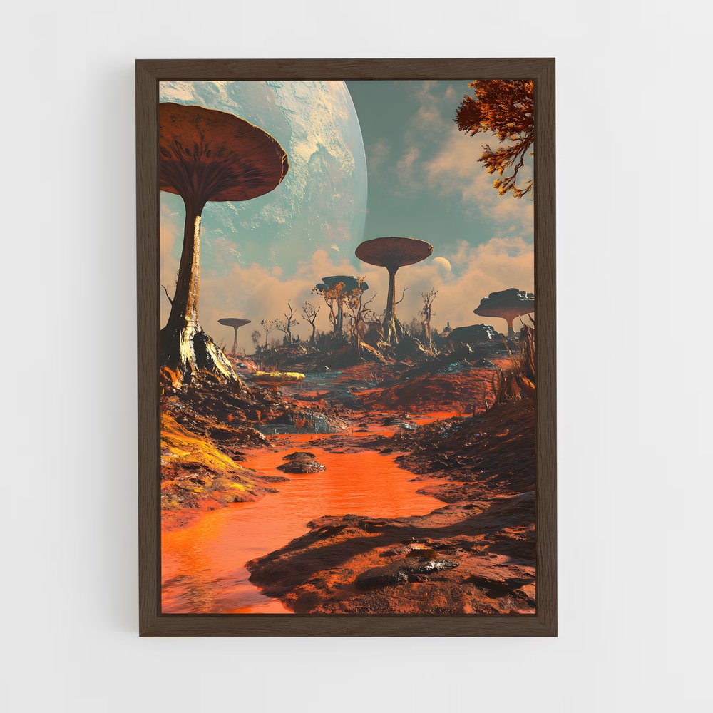 ap-alien worlds-4 cadre Bois foncé