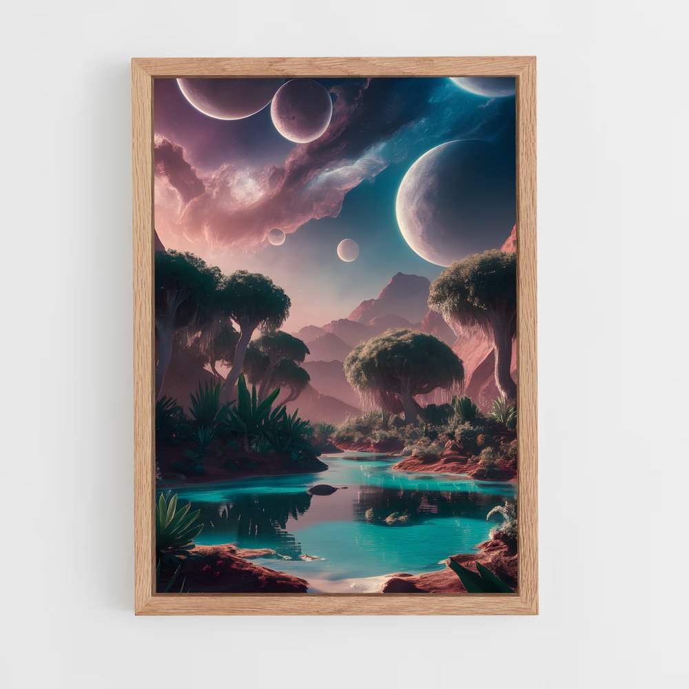ap-alien worlds-6 cadre Bois clair