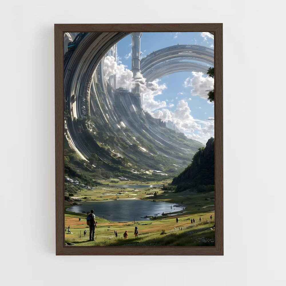 ap-alien worlds-7 cadre Bois foncé