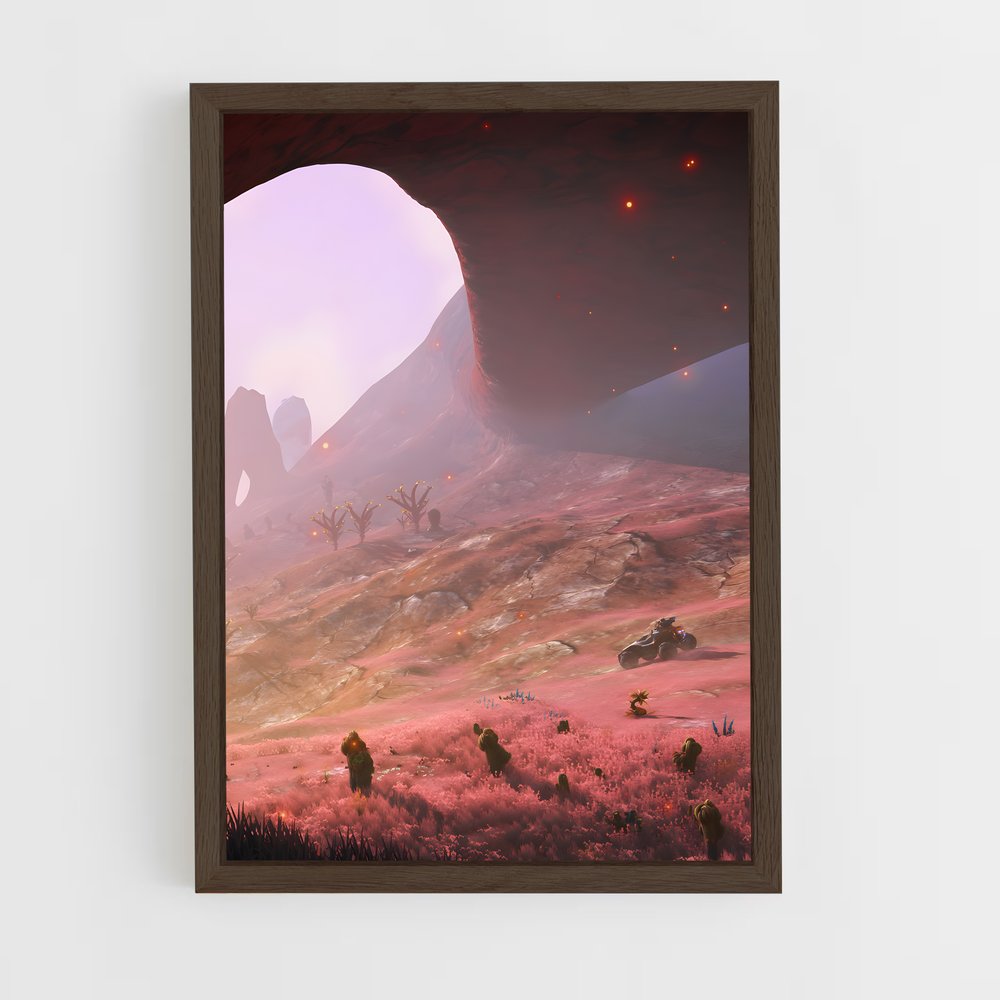 ap-alien worlds-8 cadre Bois foncé