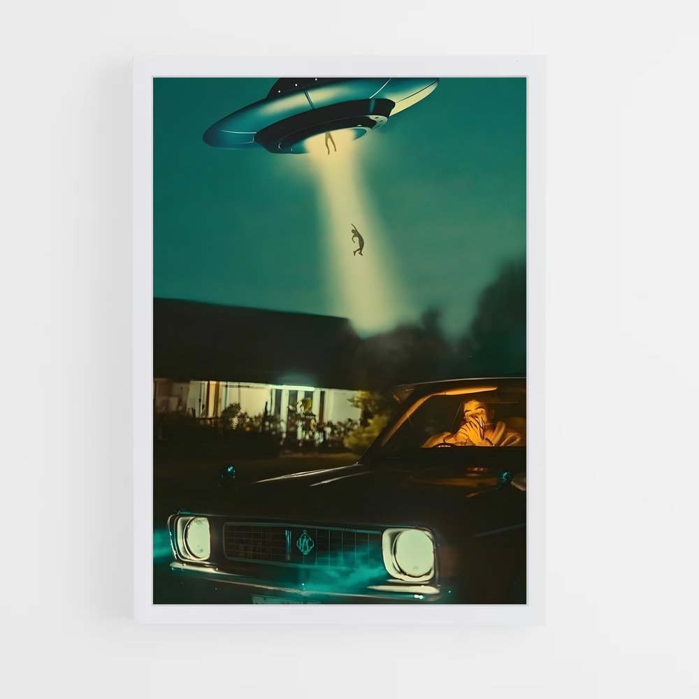 ap-aliens and ufo-9 cadre Blanc