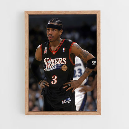 ap-allen iverson-9 cadre Bois clair
