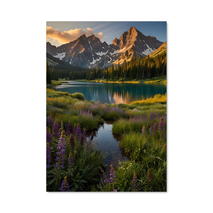 Poster Alpine lake 97016
