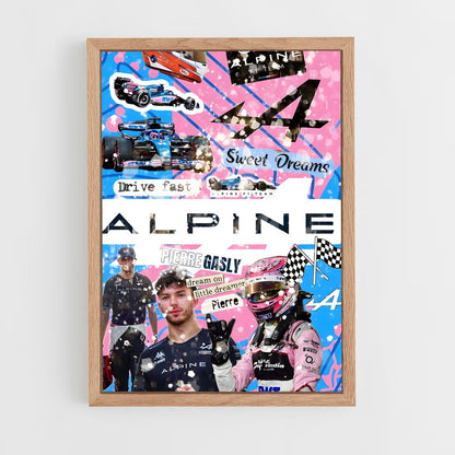 ap-alpine f1 team-13 cadre Bois clair