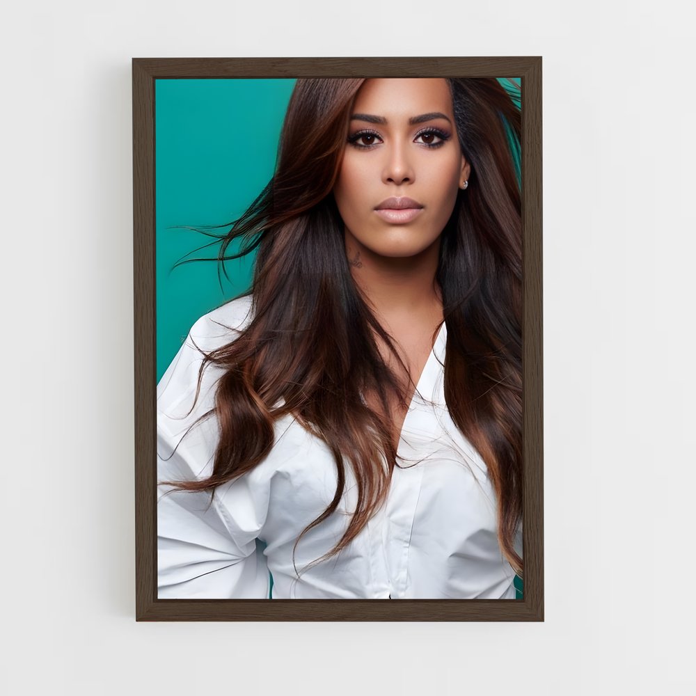 ap-amel bent-2 cadre Bois foncé
