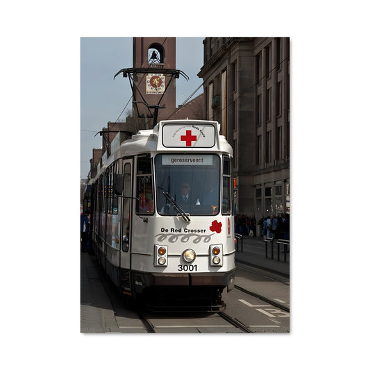 Poster Tramway d'Amsterdam