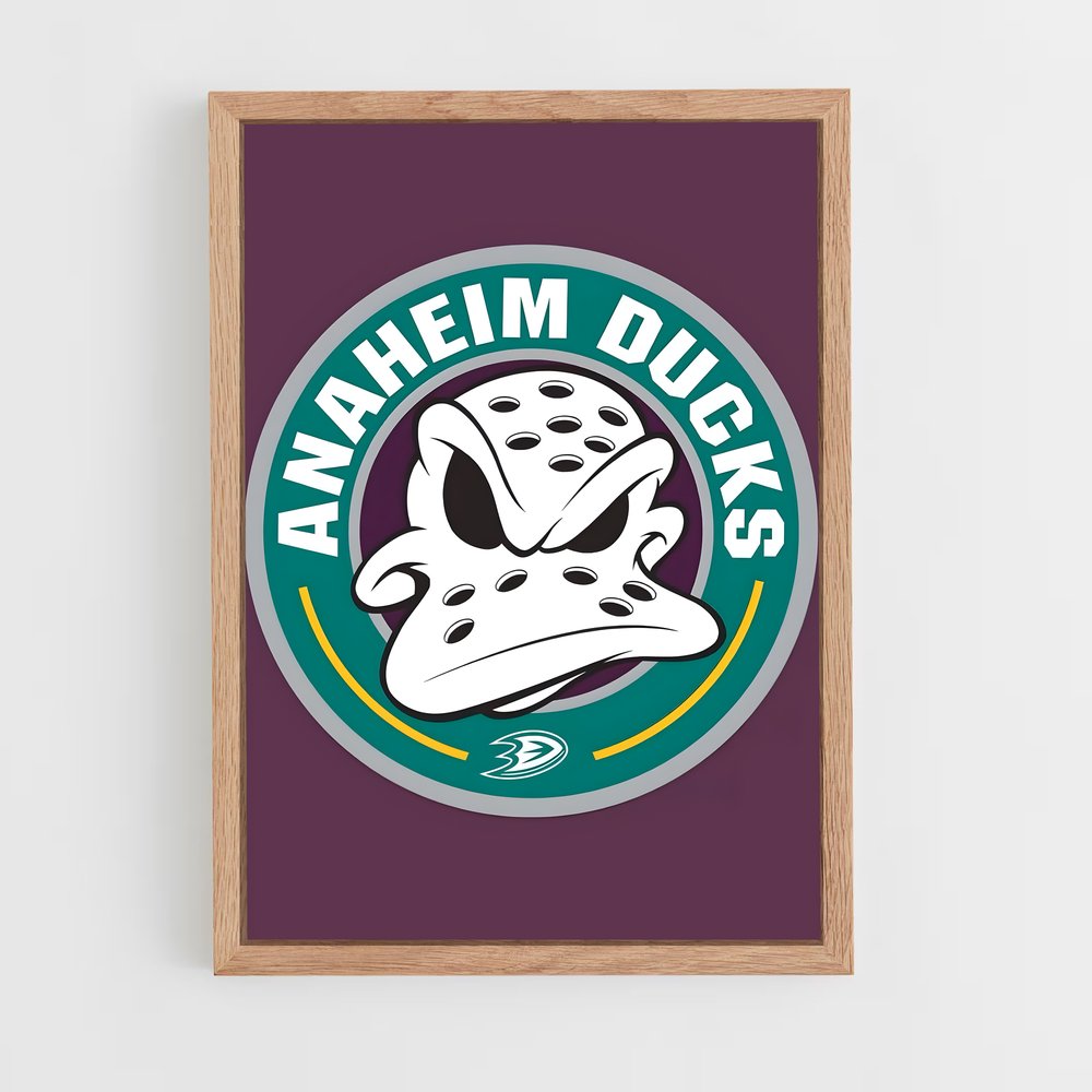 ap-anaheim ducks-10 cadre Bois clair
