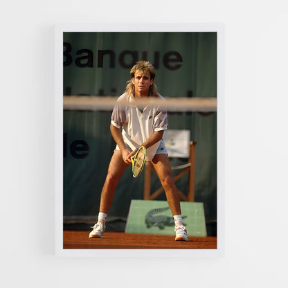 ap-andre agassi-8 cadre Blanc