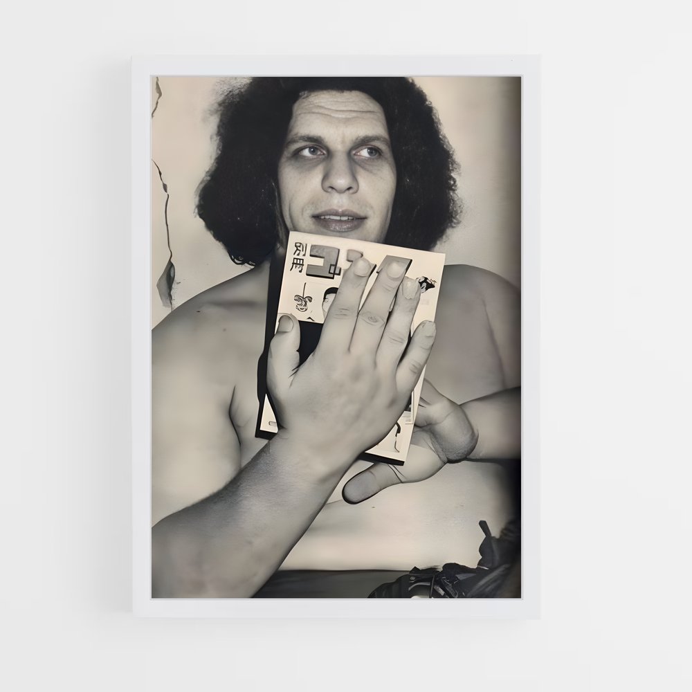 ap-andre the giant-1 cadre Blanc