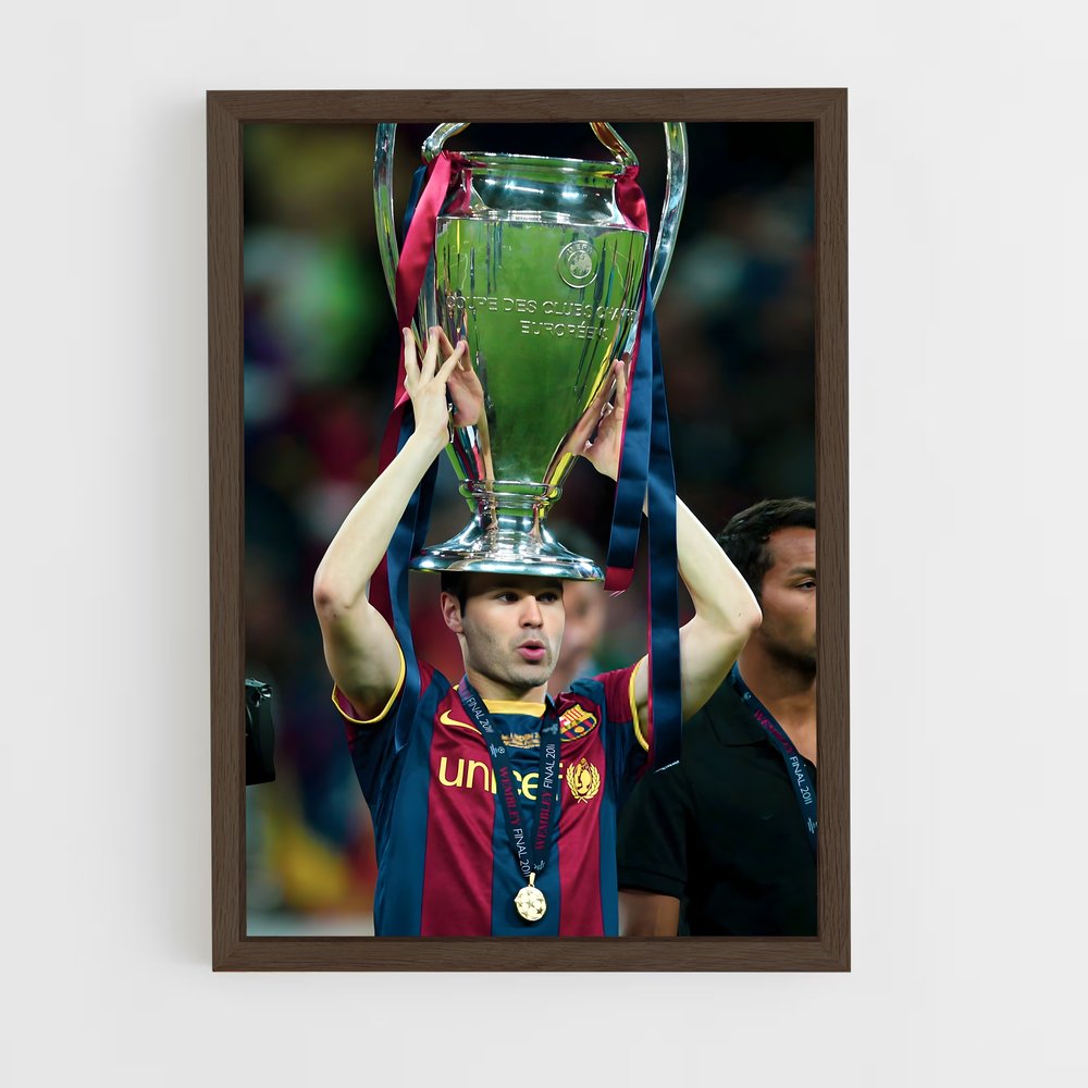 ap-andres iniesta-2 cadre Bois foncé