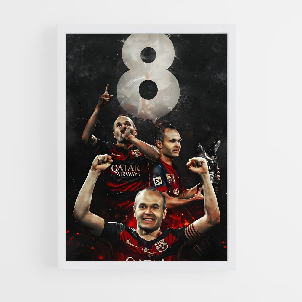 ap-andres iniesta-5 cadre Blanc
