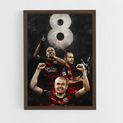 ap-andres iniesta-5 cadre Bois foncé