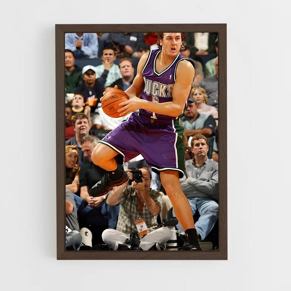 ap-andrew bogut-1 cadre Bois foncé