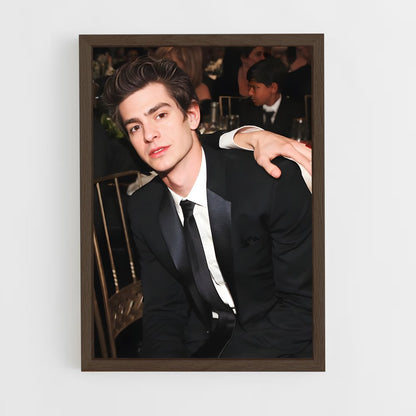 ap-andrew garfield-3 cadre Bois foncé