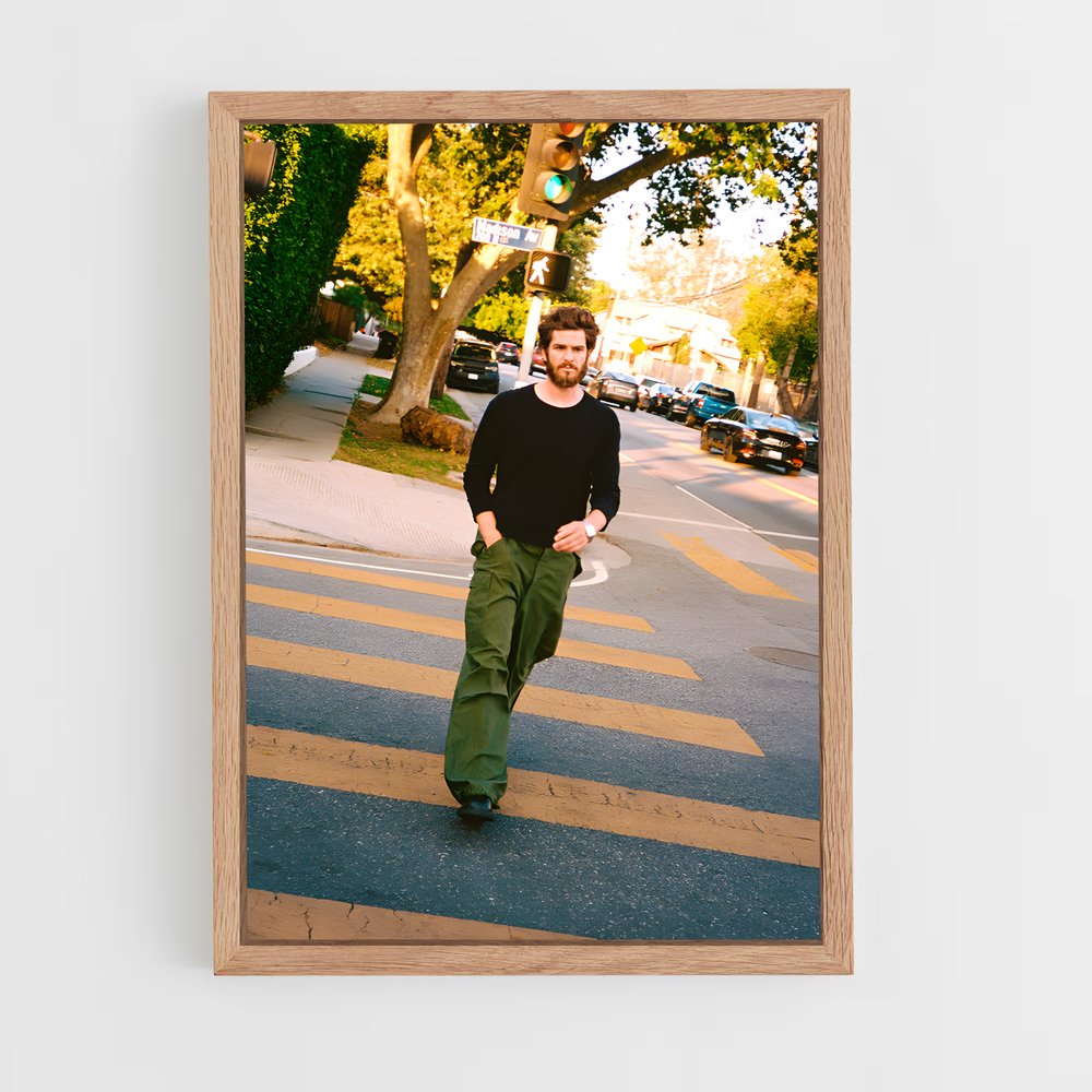 ap-andrew garfield-8 cadre Bois clair