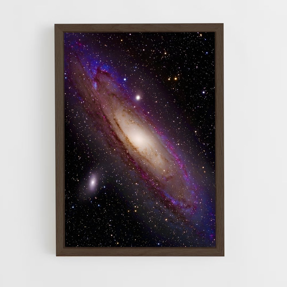 ap-andromeda galaxy-2 cadre Bois foncé