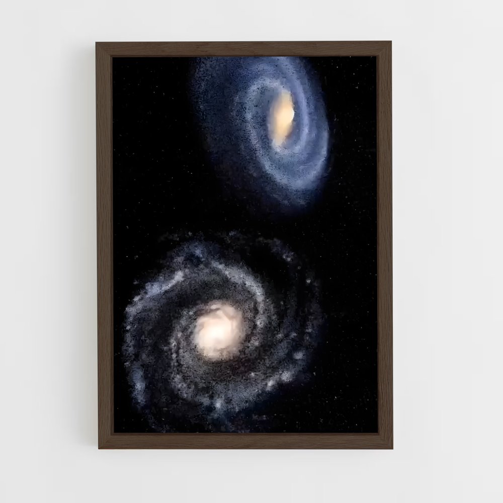 ap-andromeda galaxy-4 cadre Bois foncé