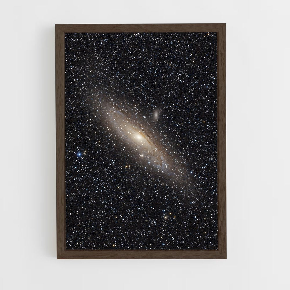ap-andromeda galaxy-8 cadre Bois foncé