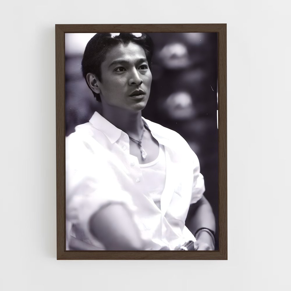ap-andy lau-3 cadre Bois foncé