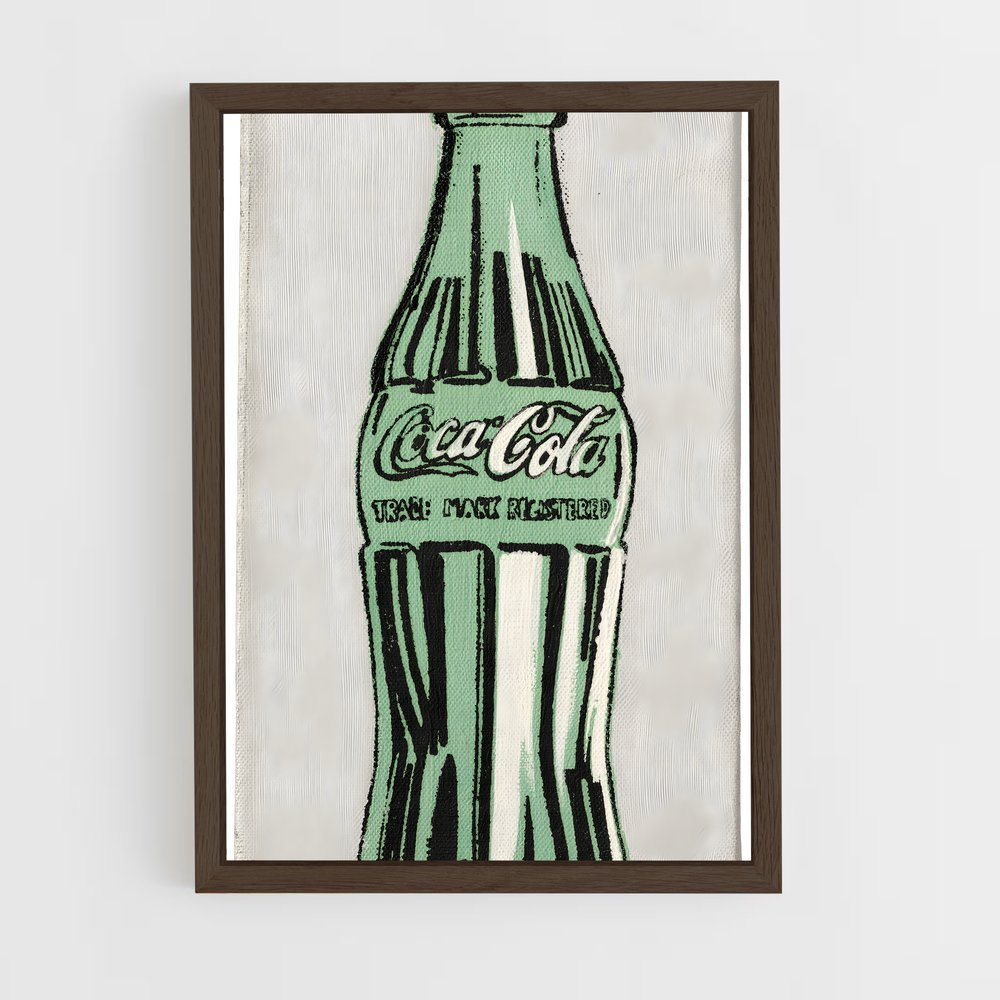 ap-andy warhol-1 cadre Bois foncé