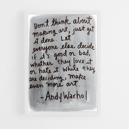 ap-andy warhol-2 cadre Blanc
