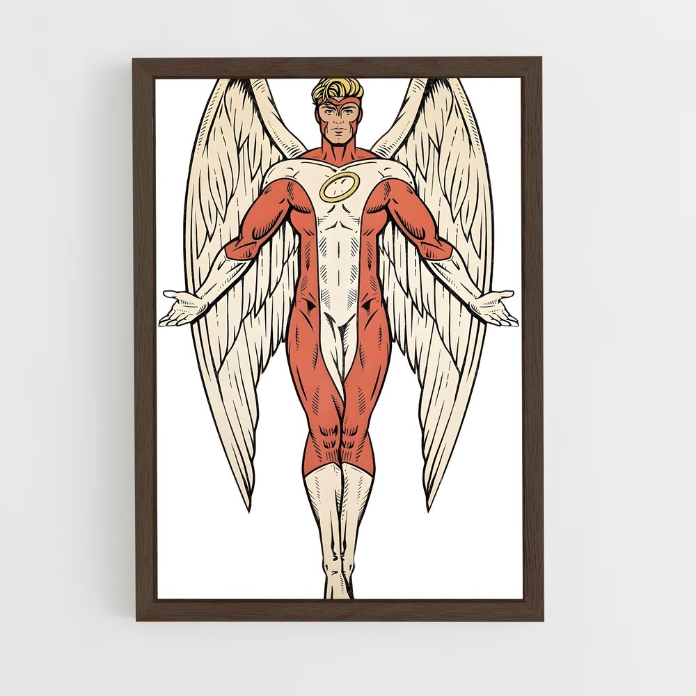 ap-angel x-men-6 cadre Bois foncé
