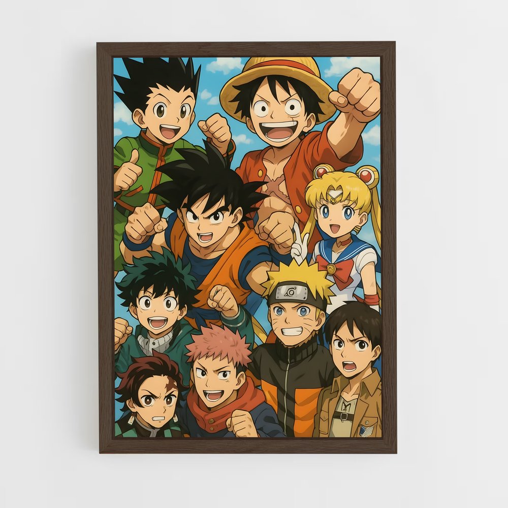 ap-anime community-12 cadre Bois foncé