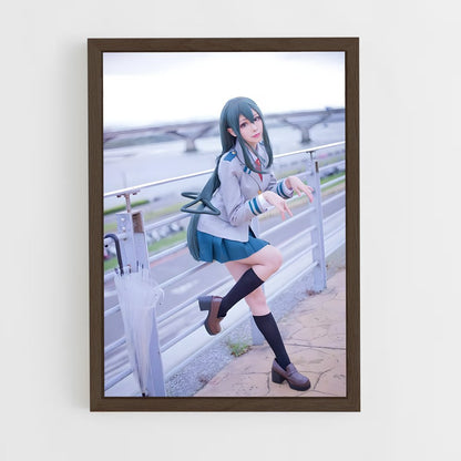 ap-anime cosplay-1 cadre Bois foncé