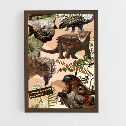 ap-ankylosaurus-1 cadre Bois foncé