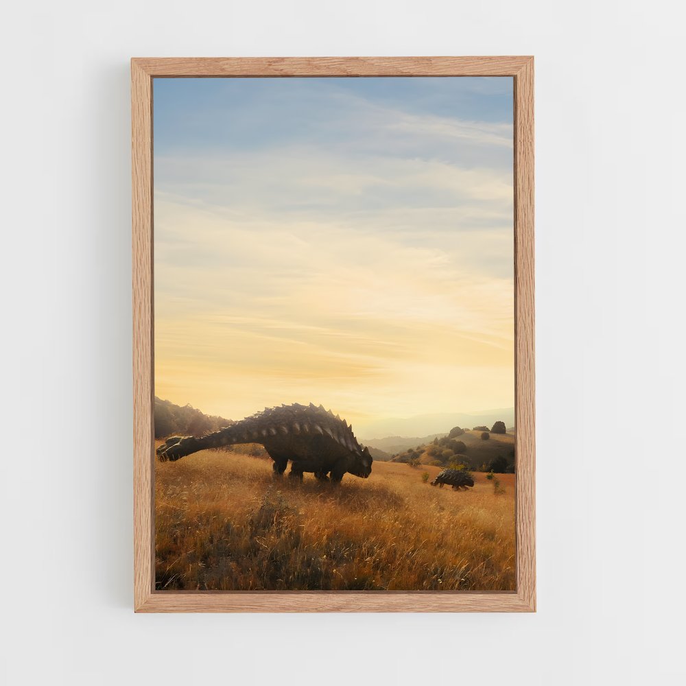 ap-ankylosaurus-4 cadre Bois clair