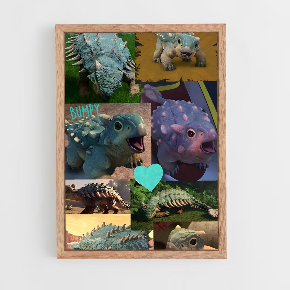 ap-ankylosaurus-5 cadre Bois clair
