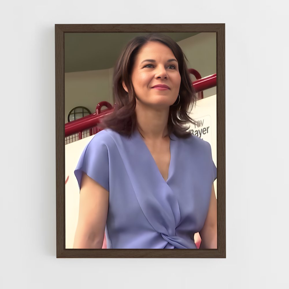 ap-annalena baerbock-2 cadre Bois foncé