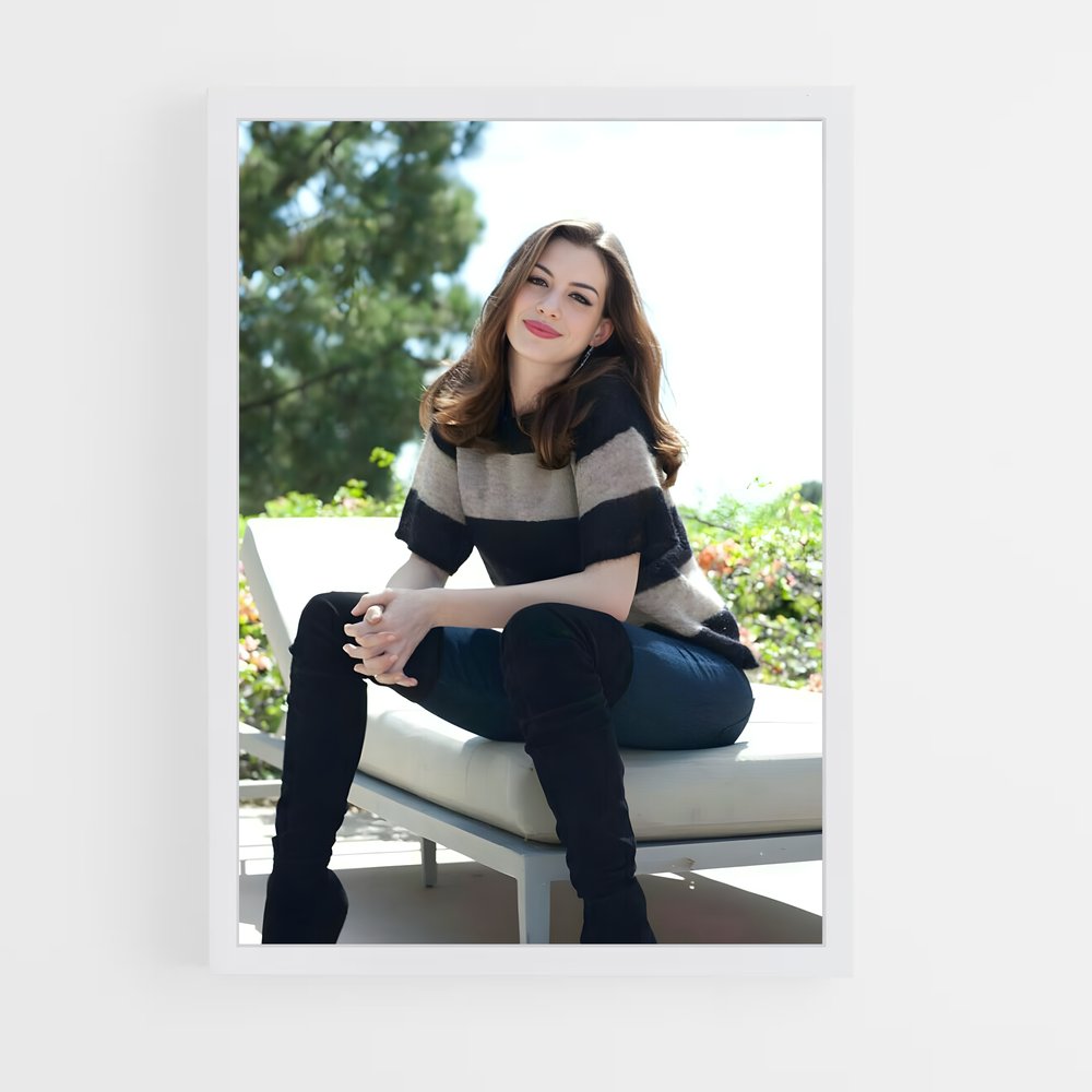 ap-anne hathaway-10 cadre Blanc