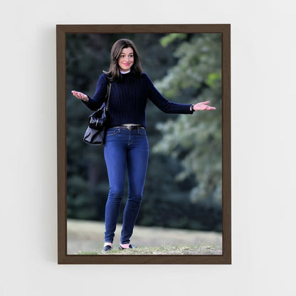 ap-anne hathaway-4 cadre Bois foncé