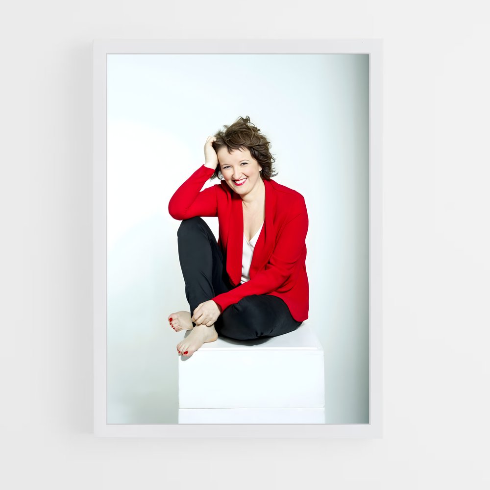 ap-anne roumanoff-1 cadre Blanc