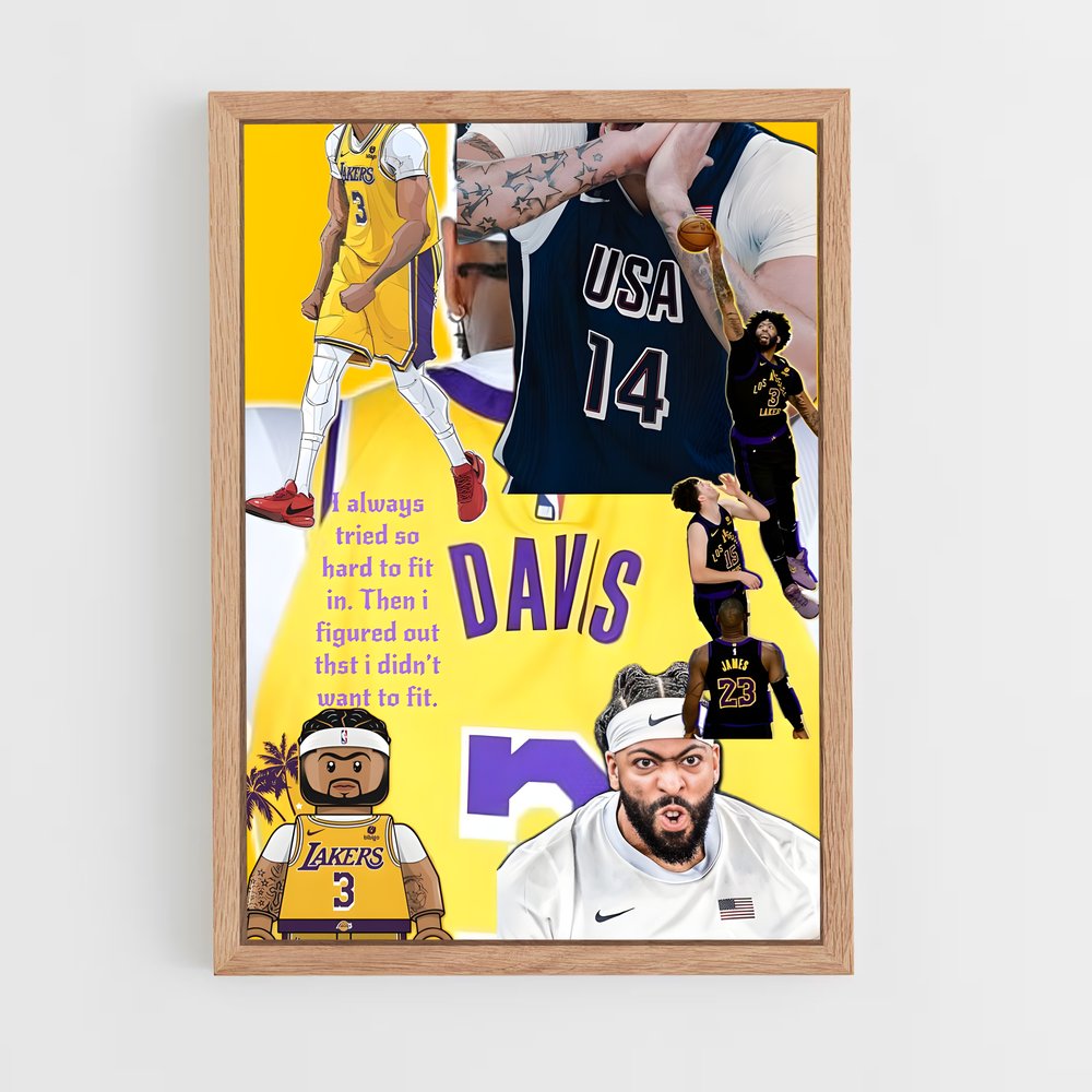 ap-anthony davis-5 cadre Bois clair
