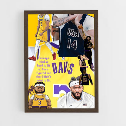 ap-anthony davis-5 cadre Bois foncé