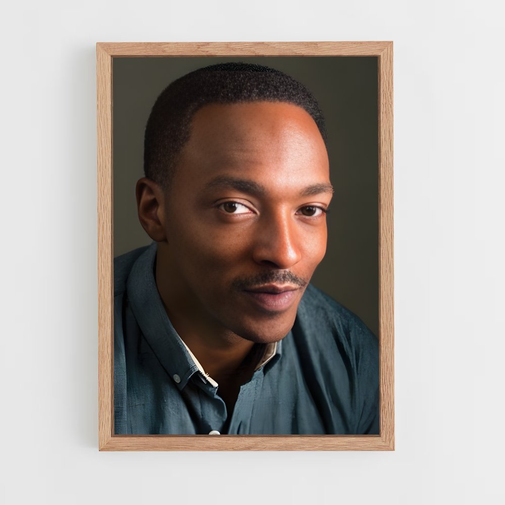 ap-anthony mackie-1 cadre Bois clair