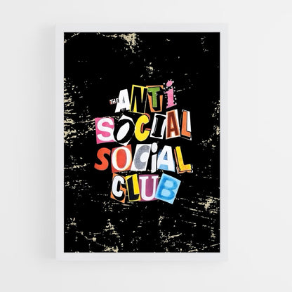 ap-anti social social club-3 cadre Blanc