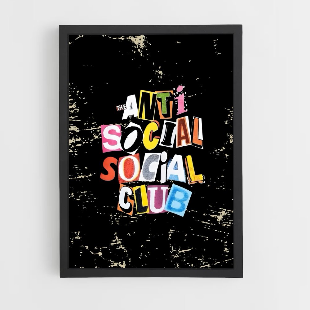 ap-anti social social club-3 cadre Noir