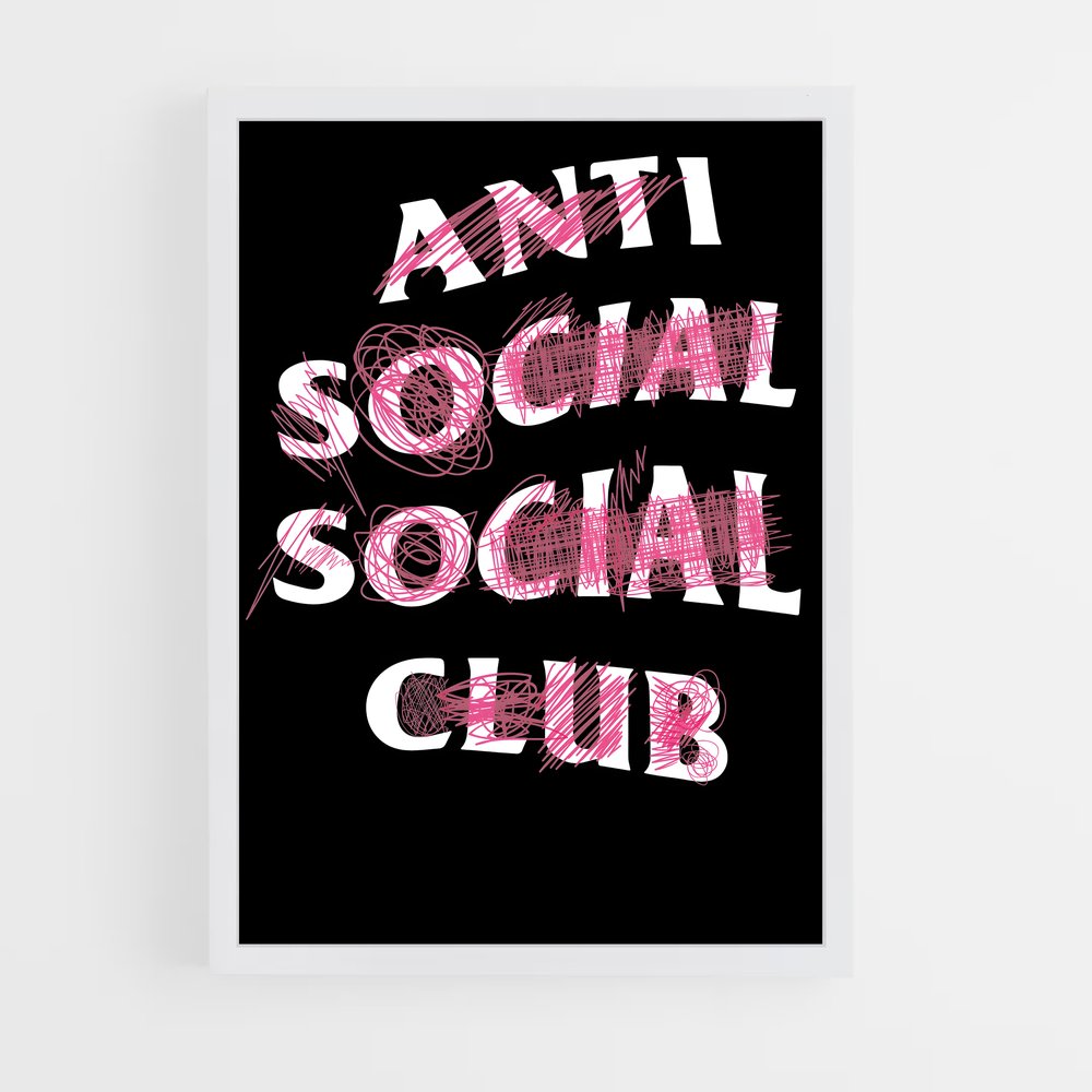 ap-anti social social club-6 cadre Blanc