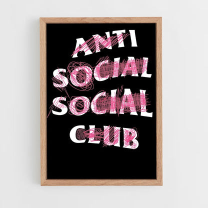 ap-anti social social club-6 cadre Bois clair