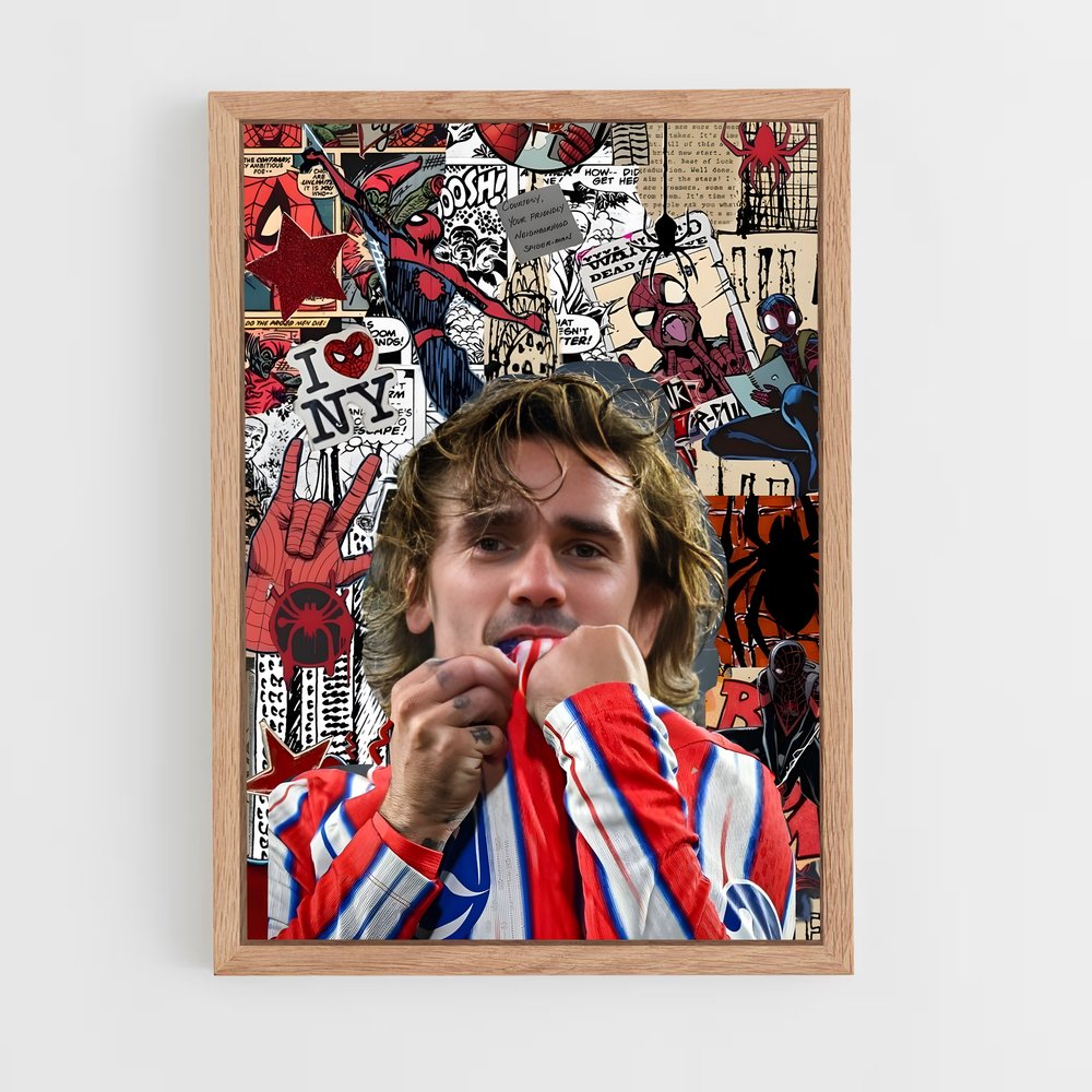 ap-antoine griezmann-5 cadre Bois clair